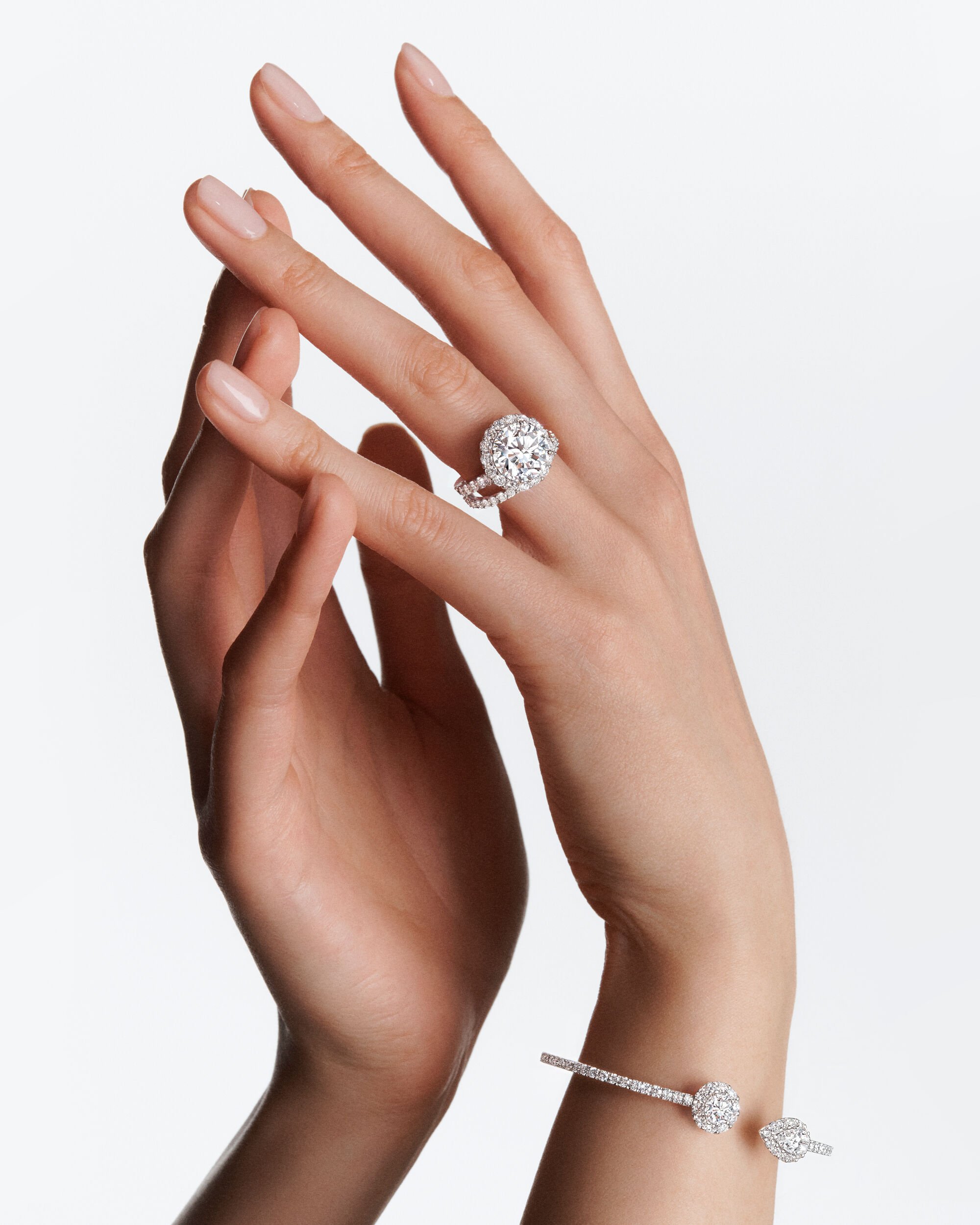 Iconic Gifts - Model hands shown wearing Graff Icon Rings and Bracelet