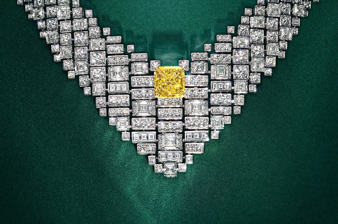 Image shows Graff Yellow Diamond High Jewellery Necklace