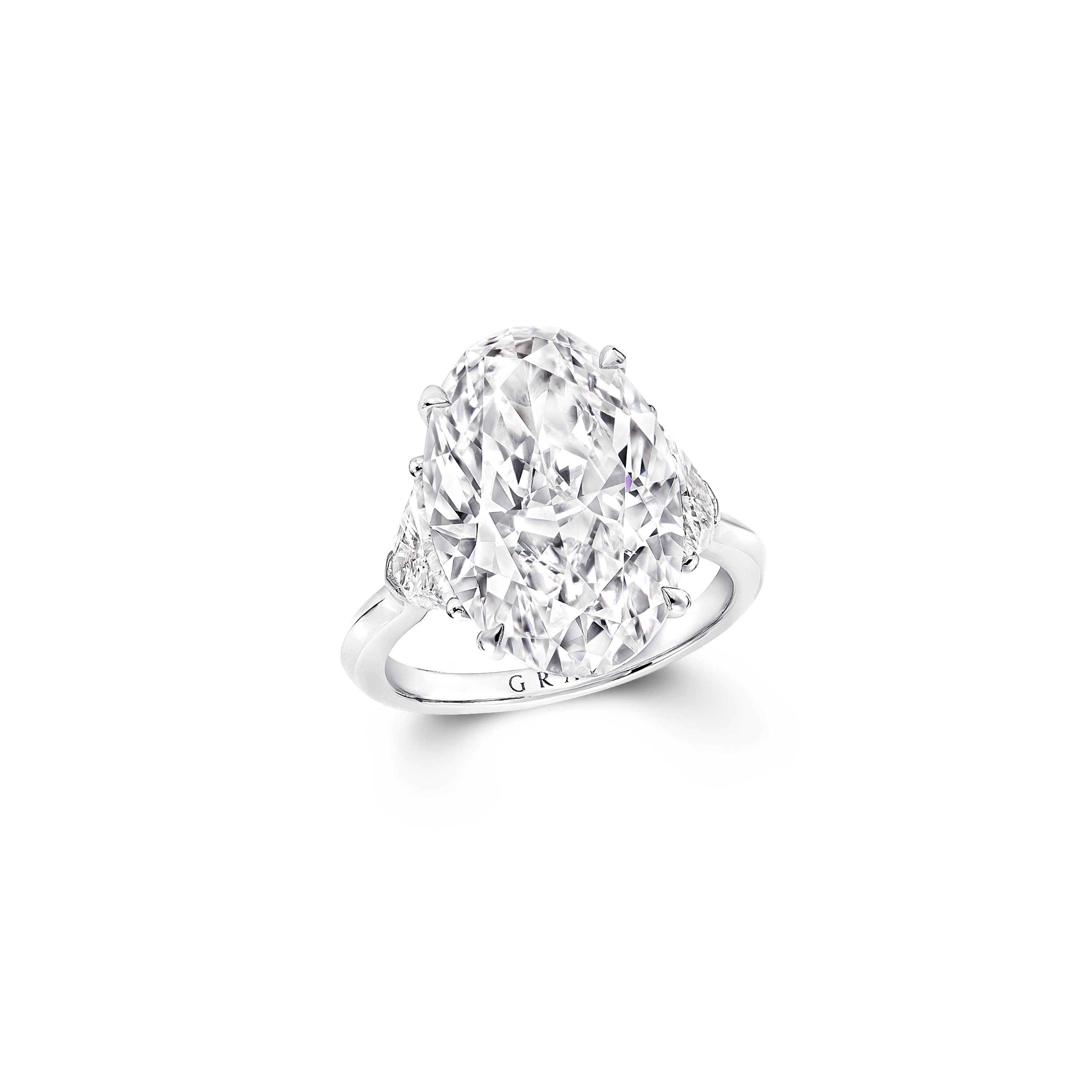Graff Promise Oval Shape Diamond Engagement Ring.