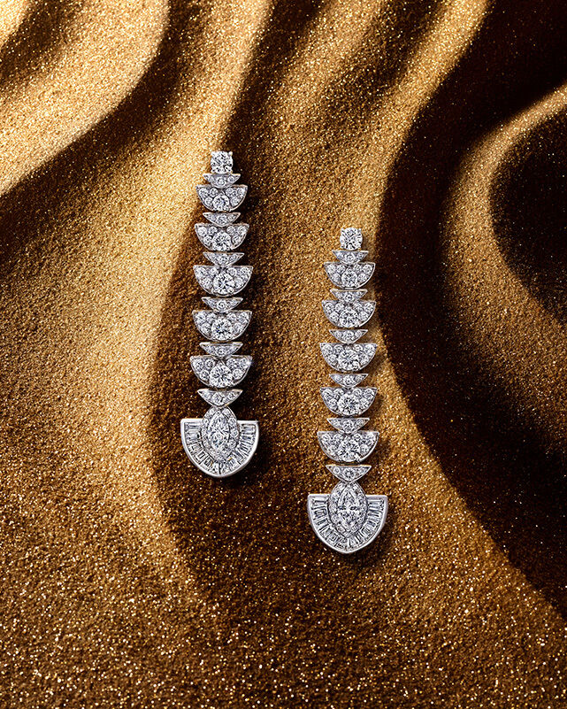 Diamond Night Moon high jewellery earrings from the Graff Tribal collection