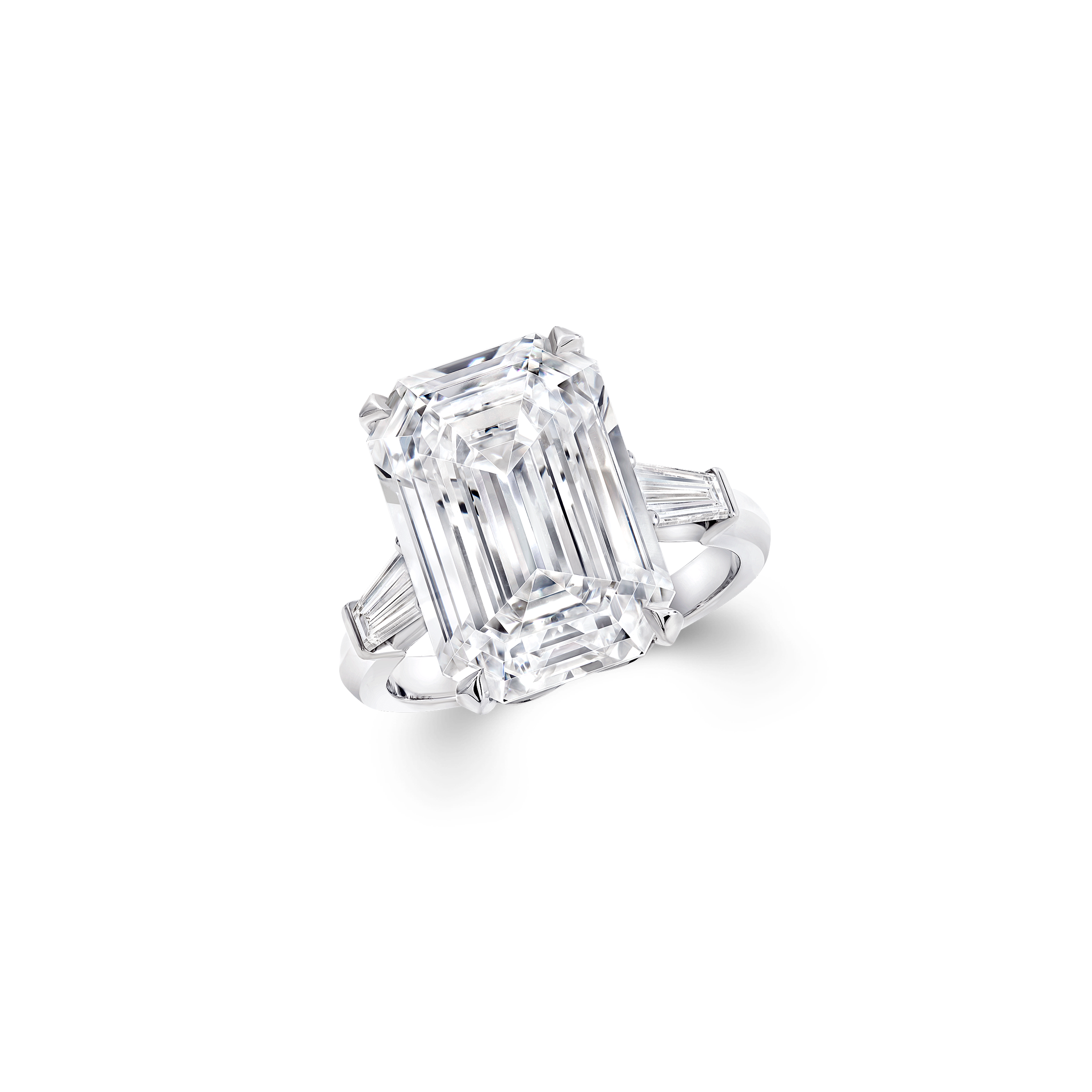 Graff Promise Emerald Cut Diamond Engagement Ring.