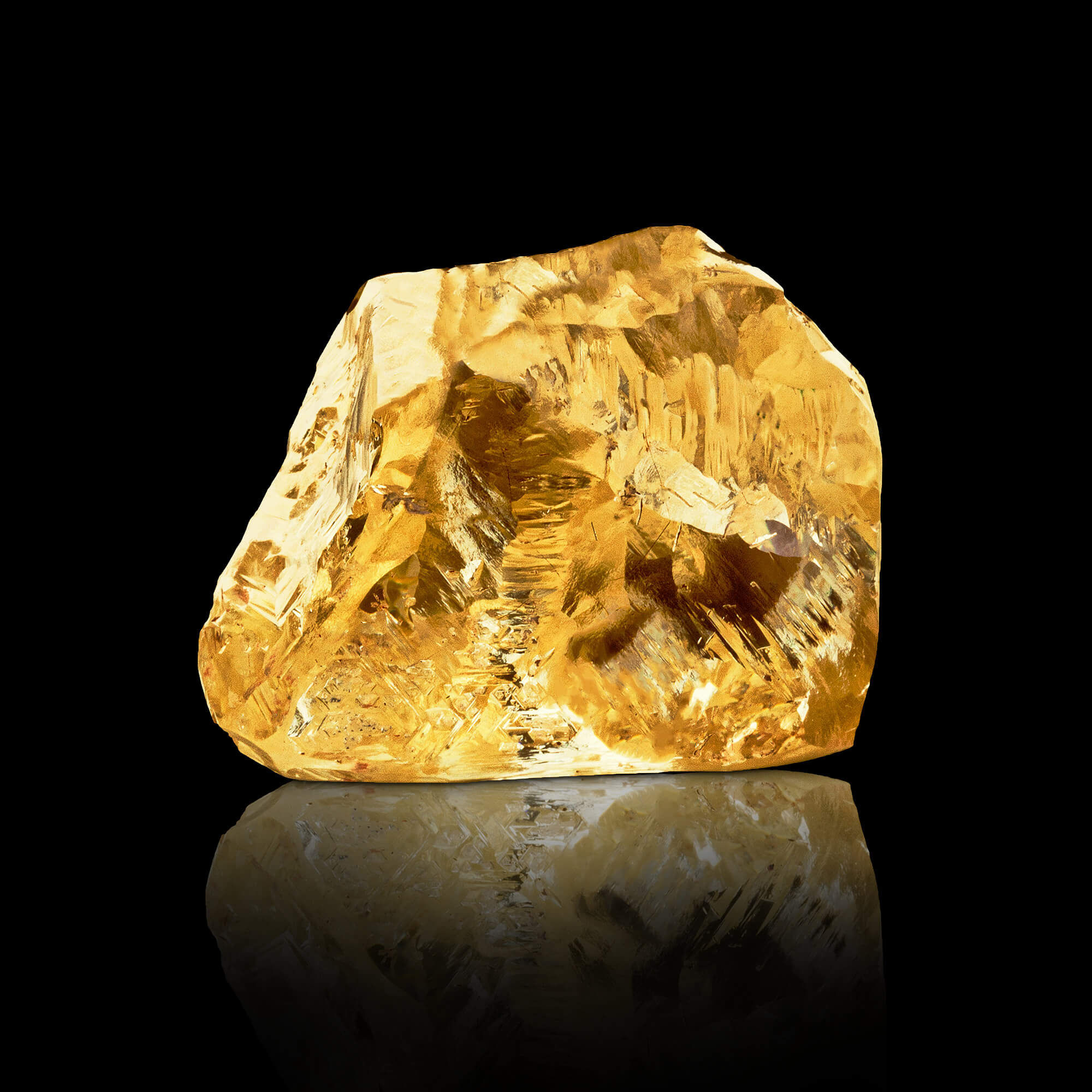 A yellow rough diamond by Graff