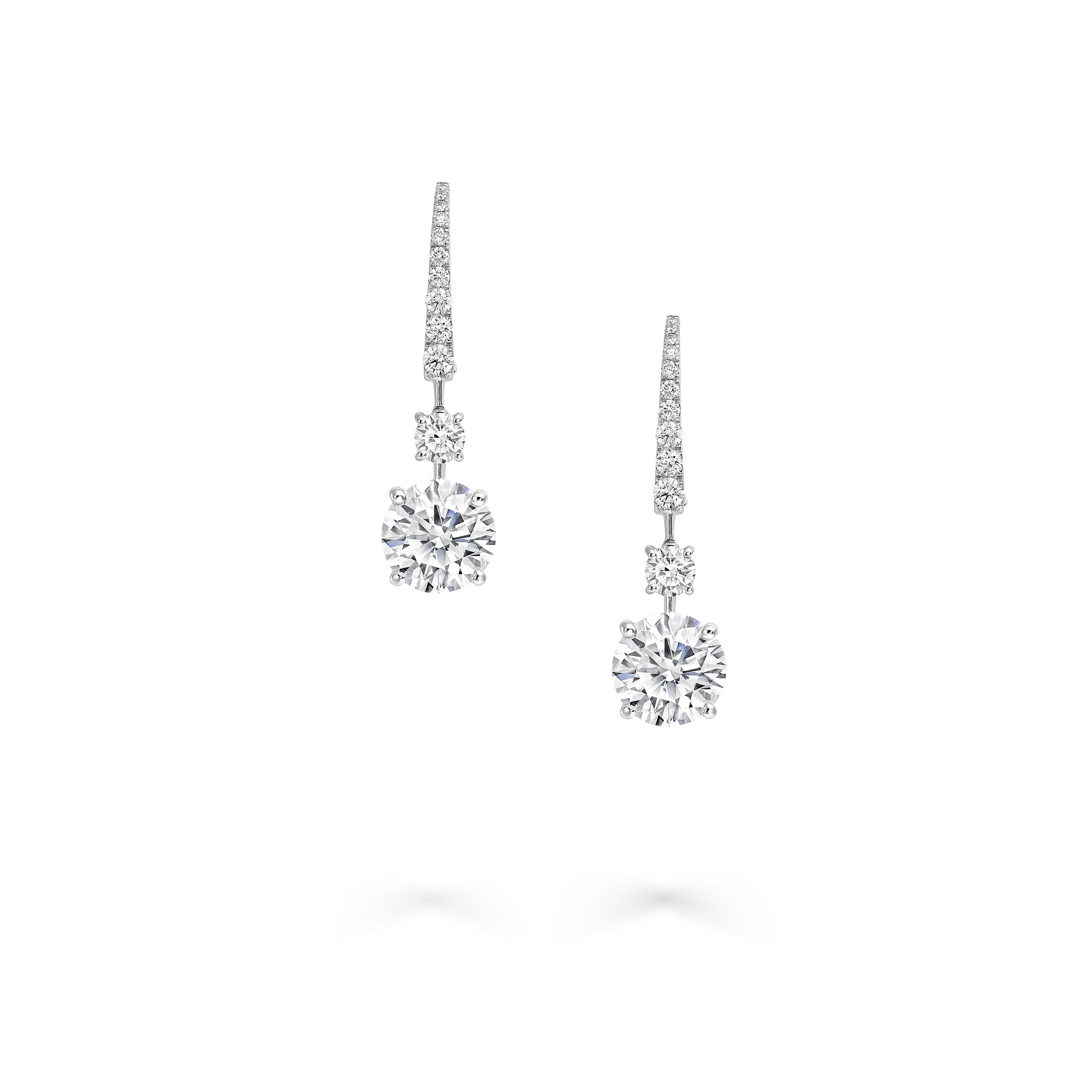 Round Diamond Solitaire Earrings