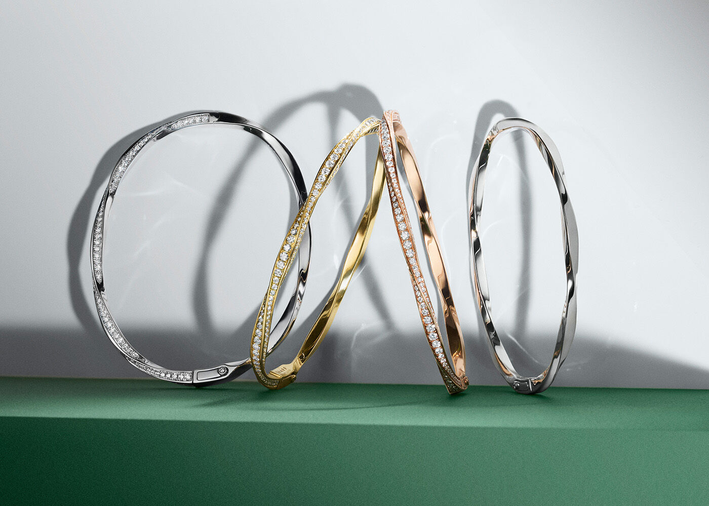 A group of spiral bangles