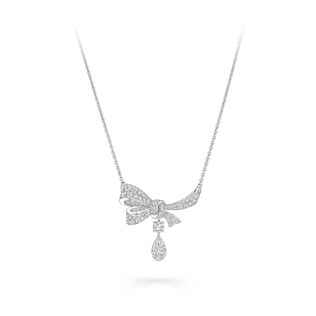 Tilda&rsquo;s Bow Diamond Drop Pendant