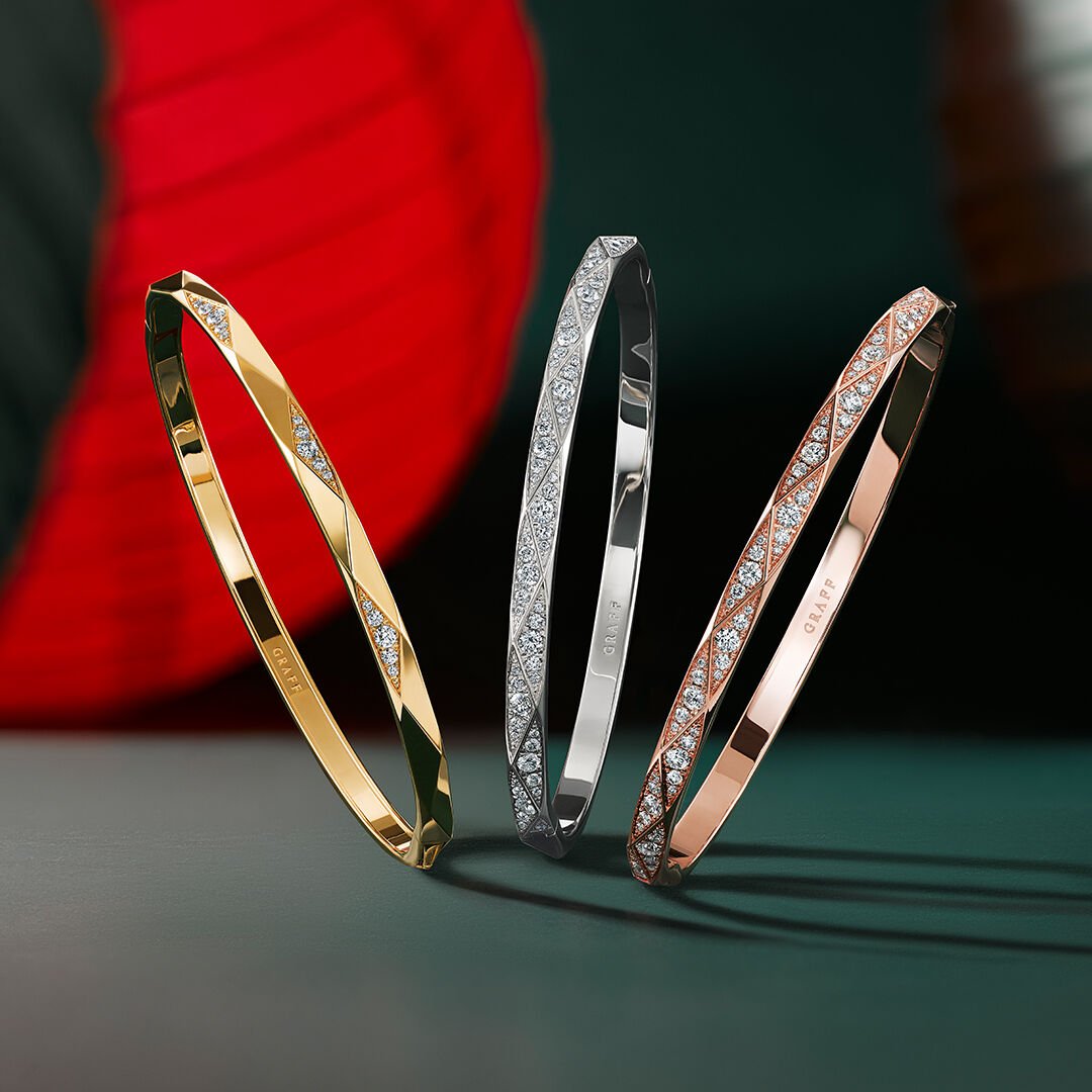 Image shows Laurence Graff Signature Four-Row Layered Ring