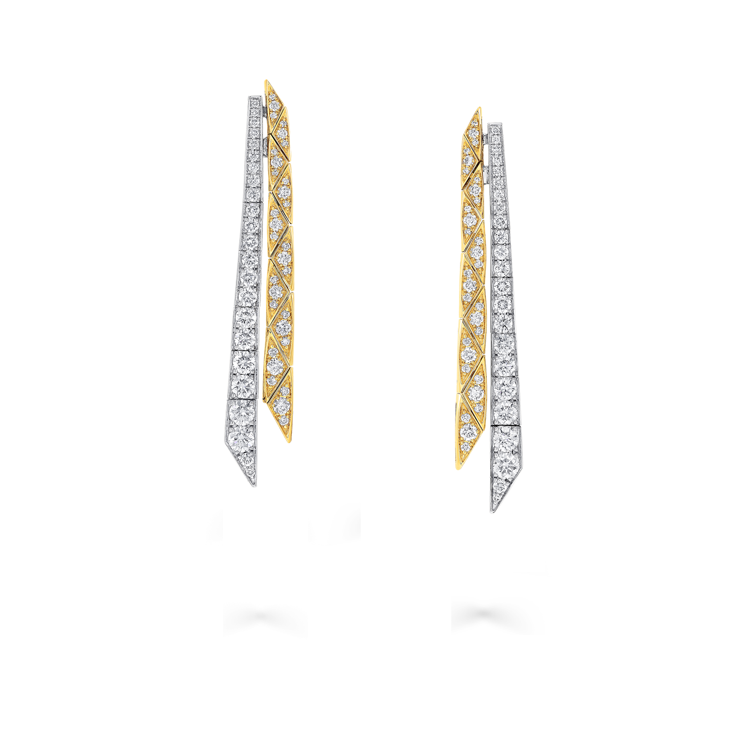 Laurence Graff Signature Faceted Double-Strand Earrings