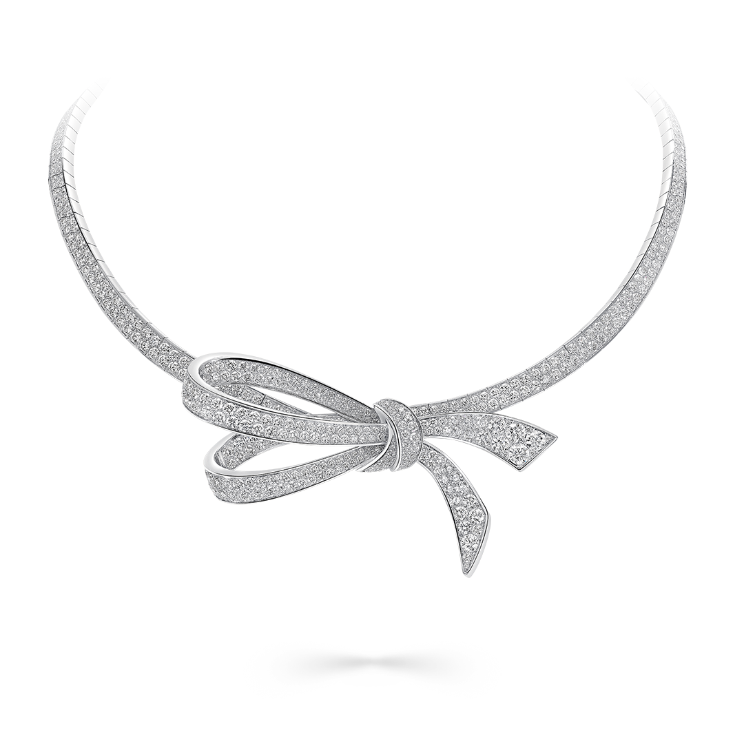 Tilda's Bow Diamond Necklace