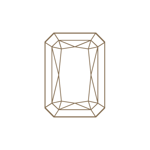 Illustration of a radiant diamond cut