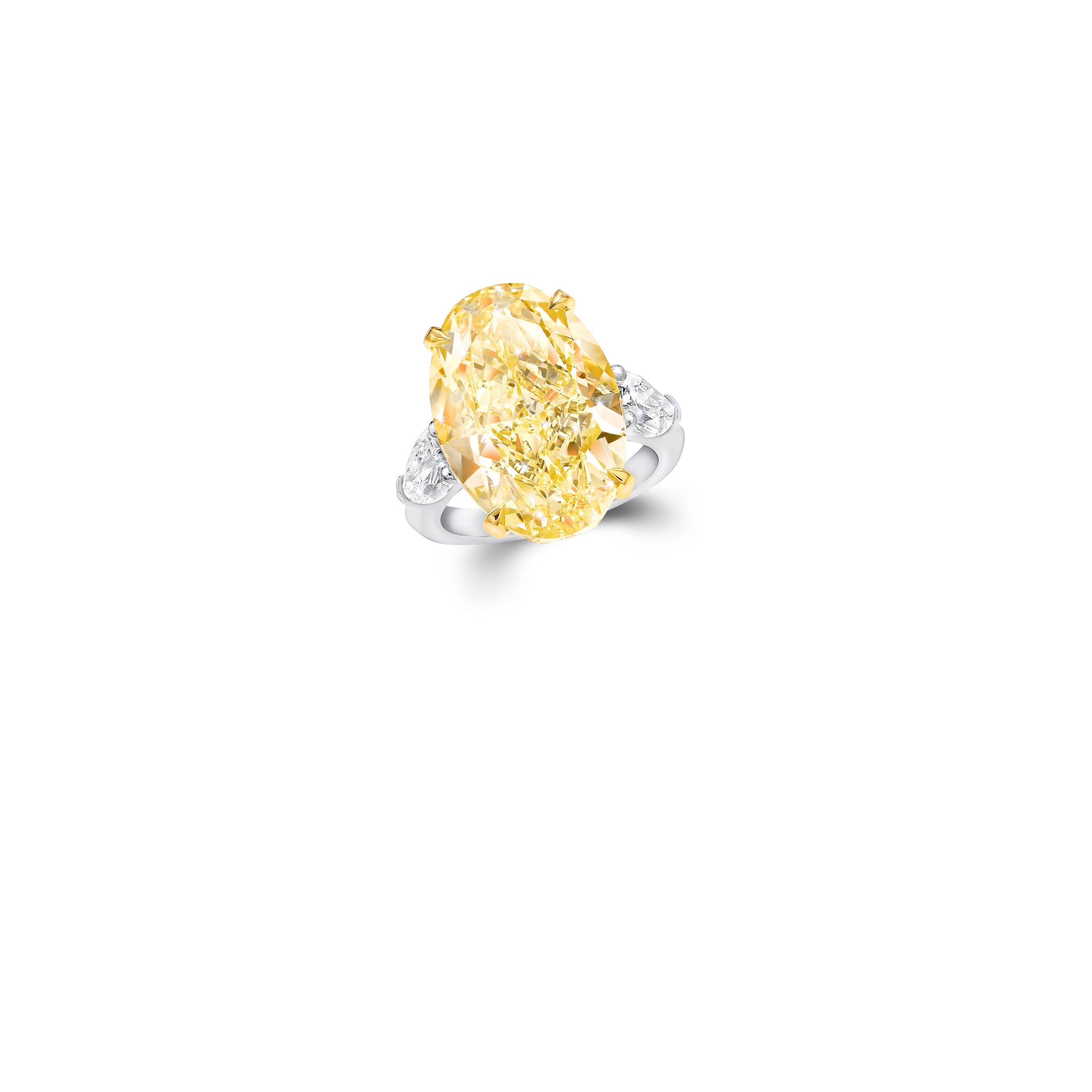 Graff Yellow Diamond High Jewellery Oval Shape Ring