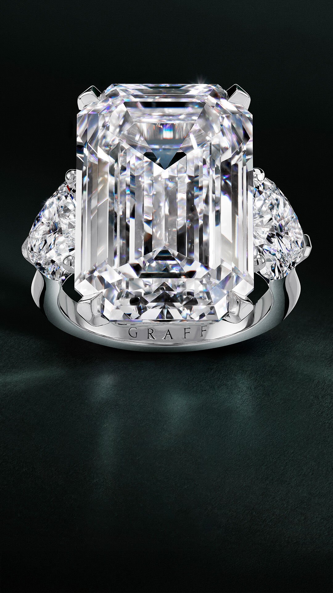 Valentine's Day - images show model wearing Graff Butterfly collection jewellery and male model wearing Graff watch