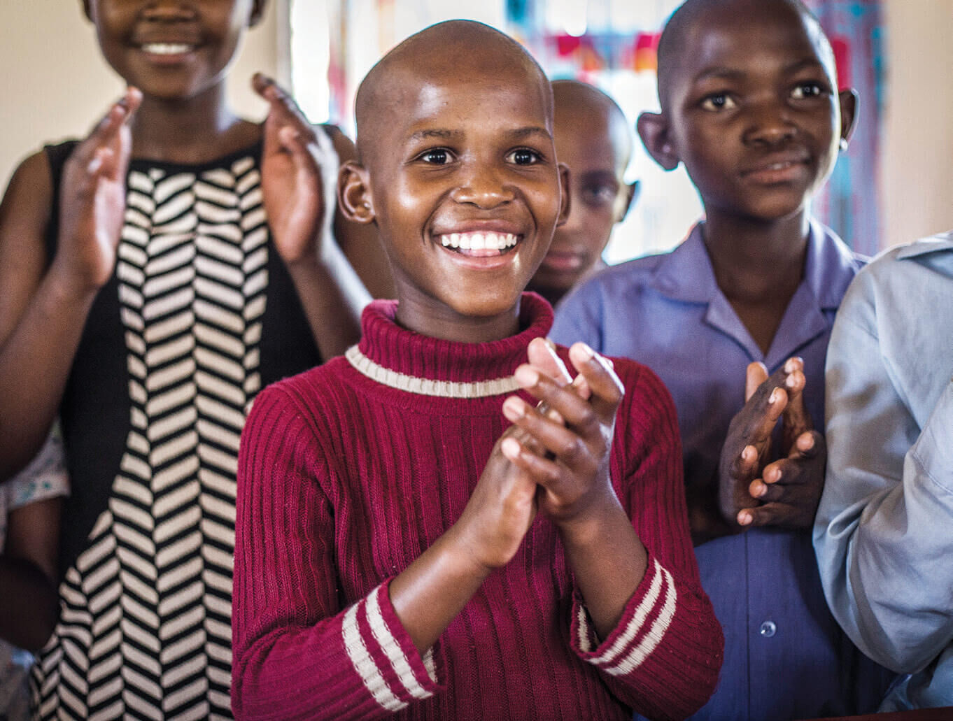 Young children at the Graff Leadership Centre, learning as they play.