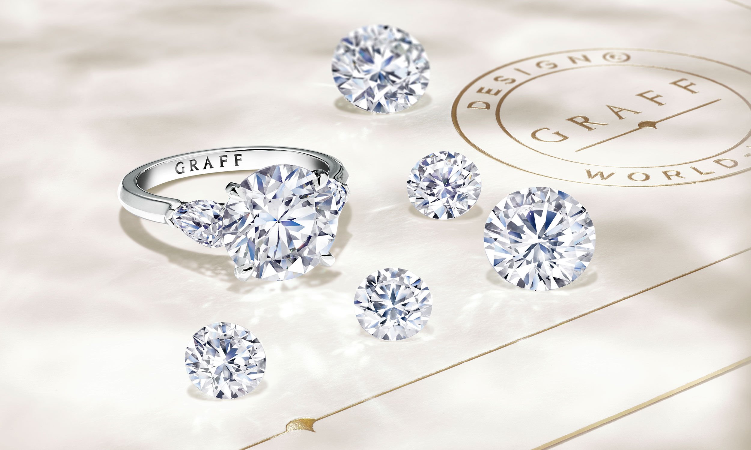 Diamond Engagement Rings from the Graff Promise collection and loose diamonds
