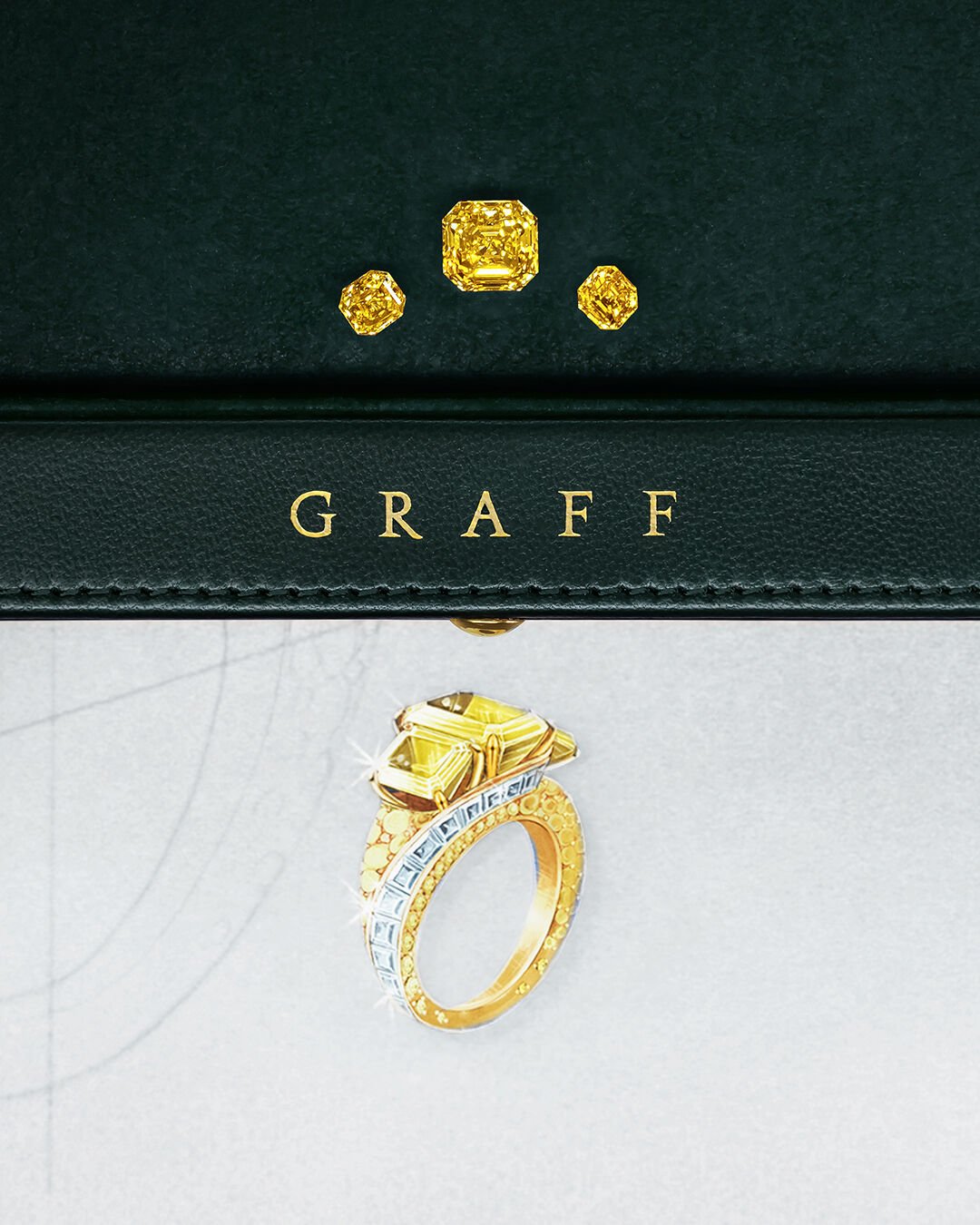 Image shows making of Graff White Diamond High Jewellery bangle