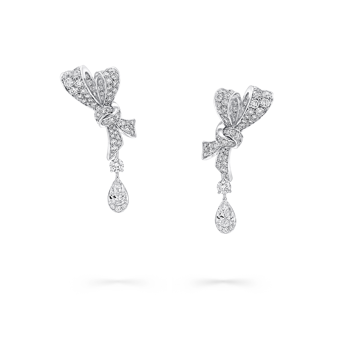 Tilda&rsquo;s Bow Diamond Drop Earrings