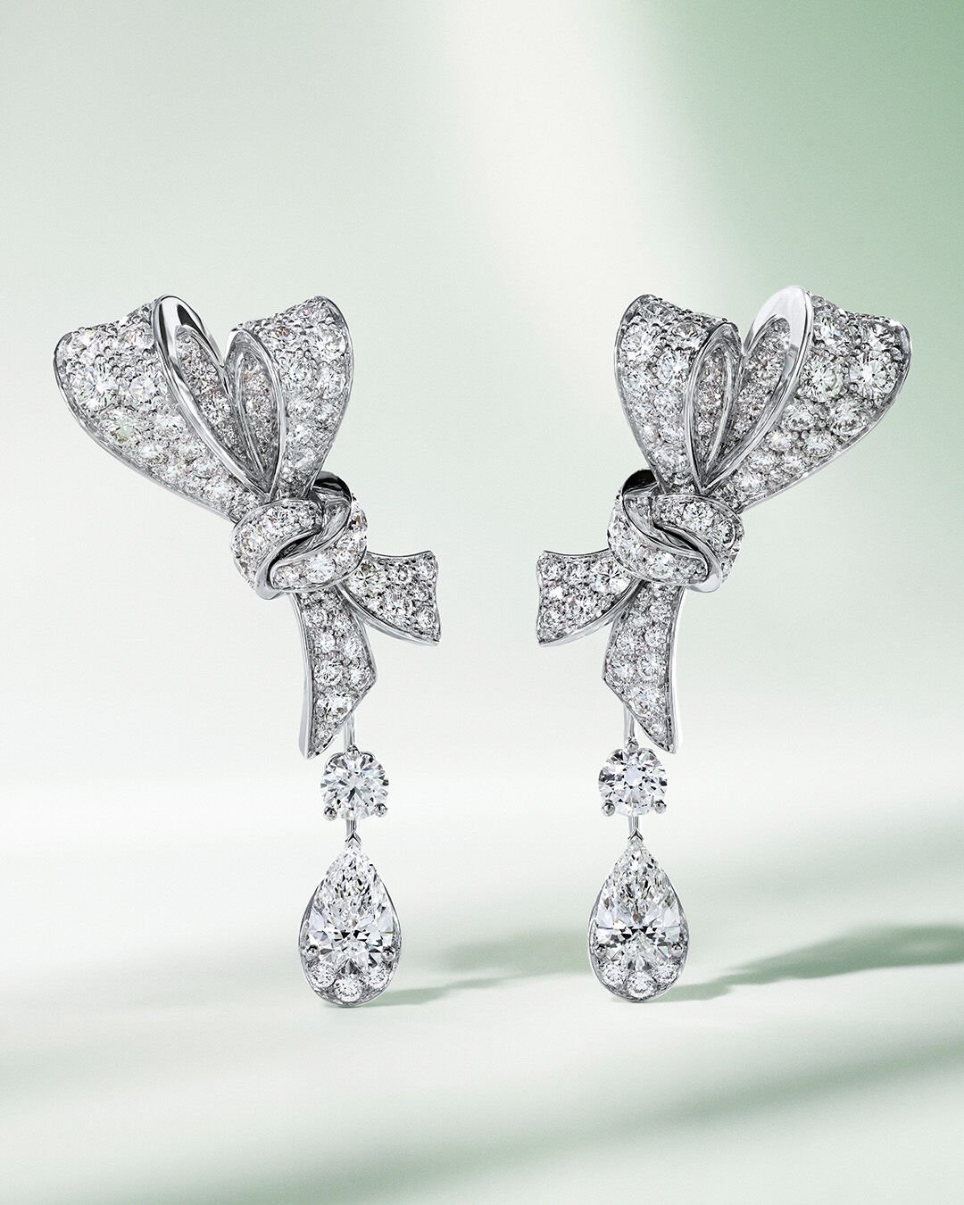 Tilda's Bow - image shows Graff Tilda's Bow Diamond Earrings