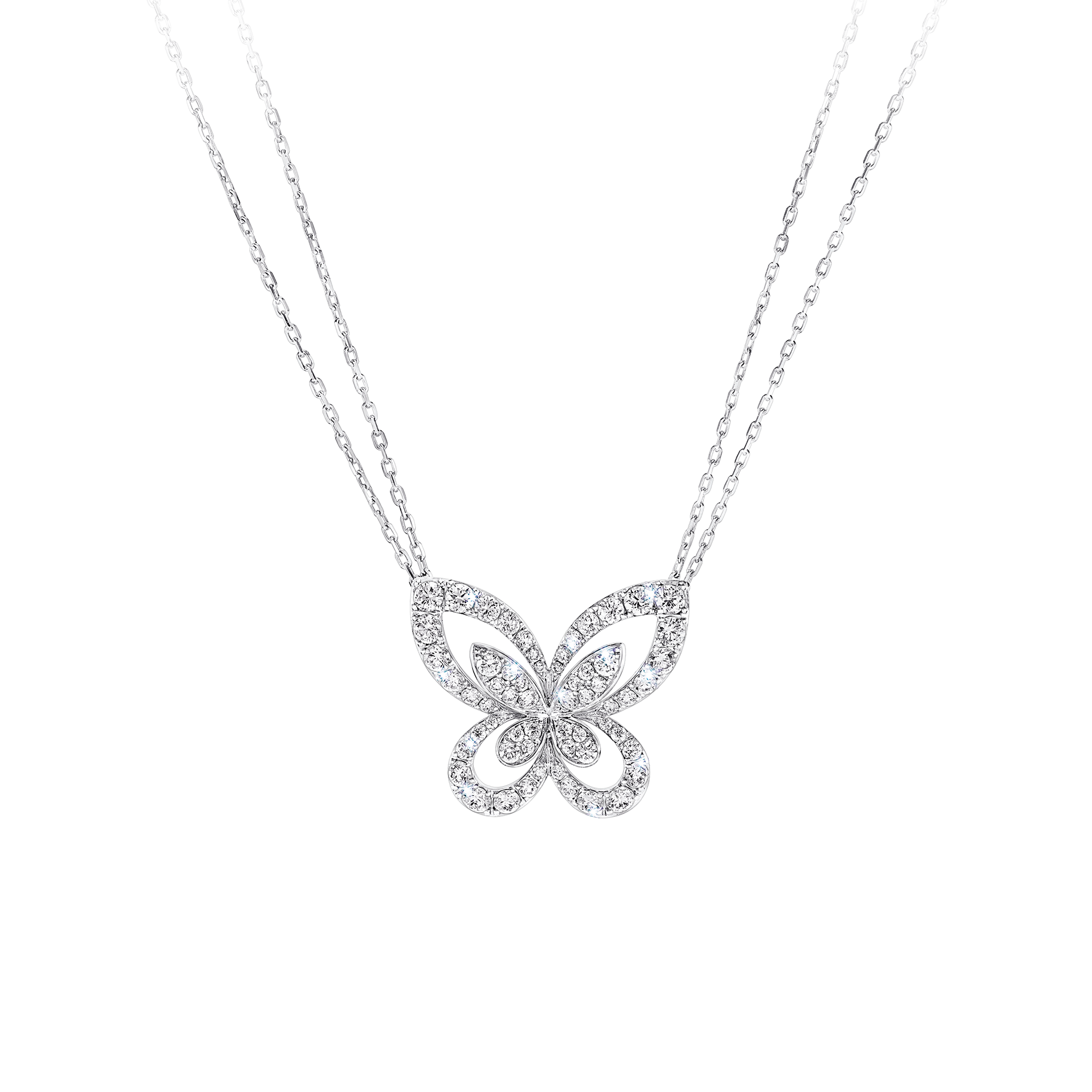 Butterfly large diamond pendant