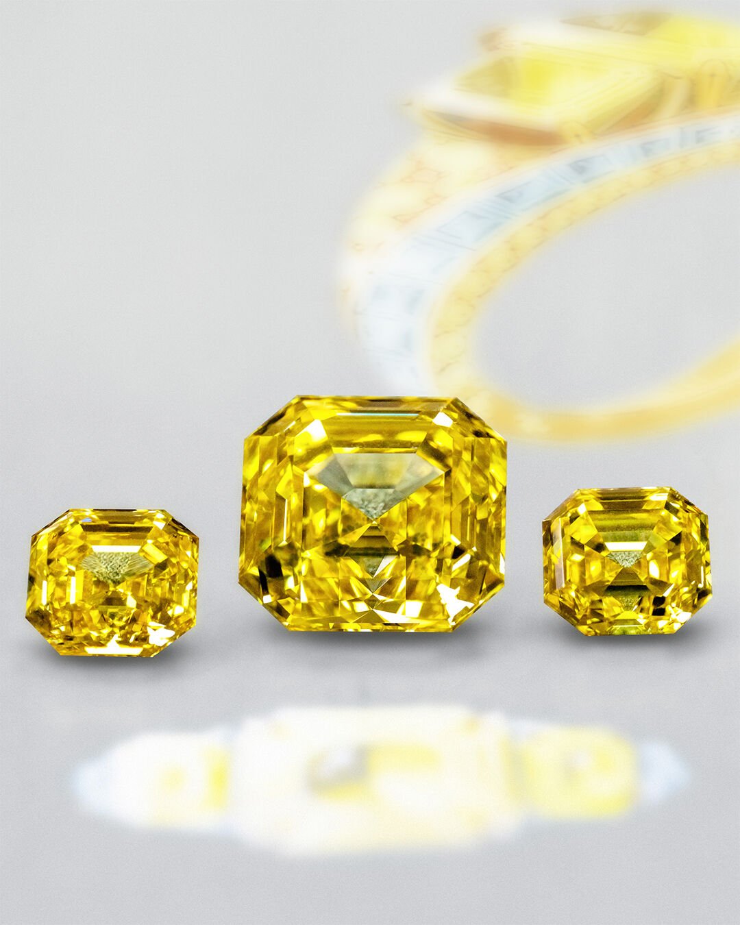 Image shows making of Graff White Diamond High Jewellery bangle