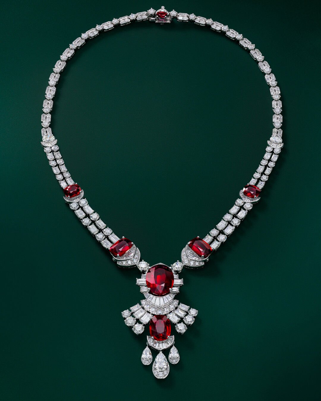 Image of Graff Ruby and White Diamond High Jewellery necklace