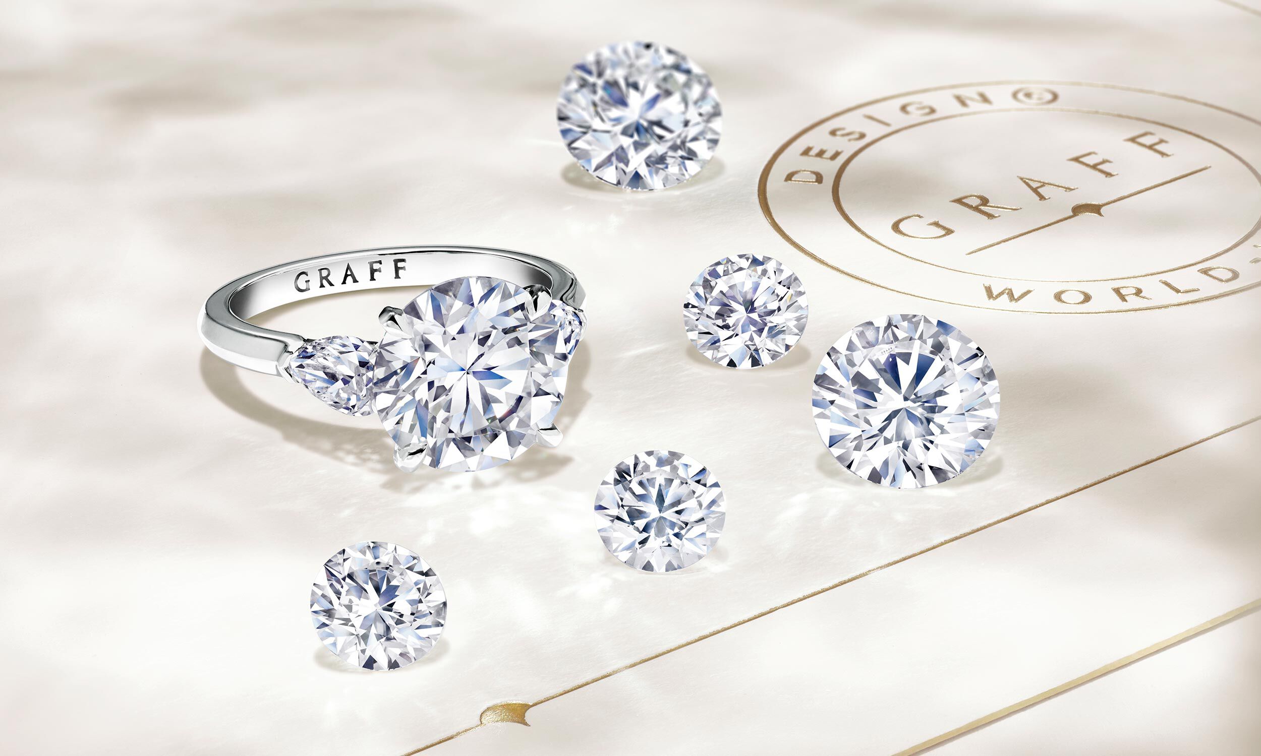 Graff Promise diamond engagement ring with loose diamonds