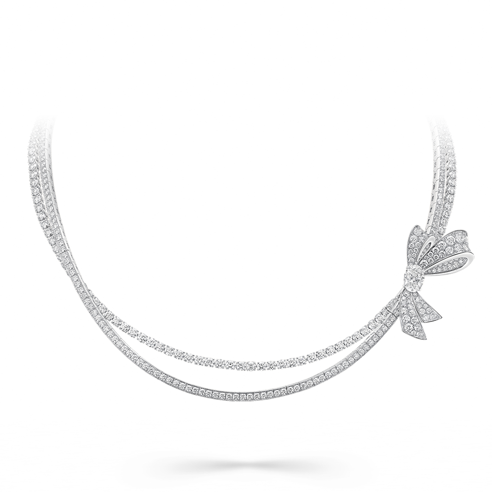 Tilda's Bow Diamond Necklace