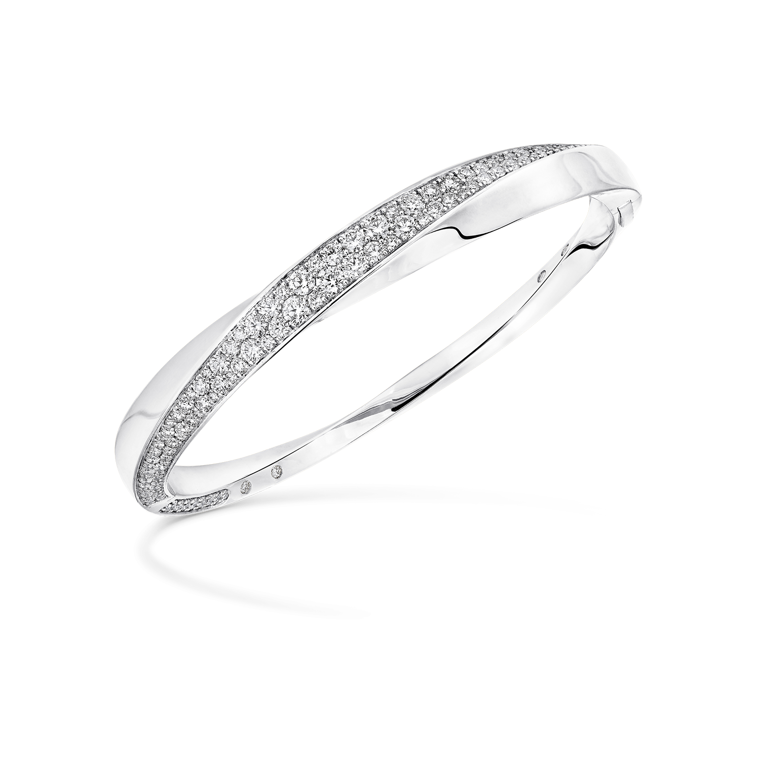 Spiral Diamond Bangle