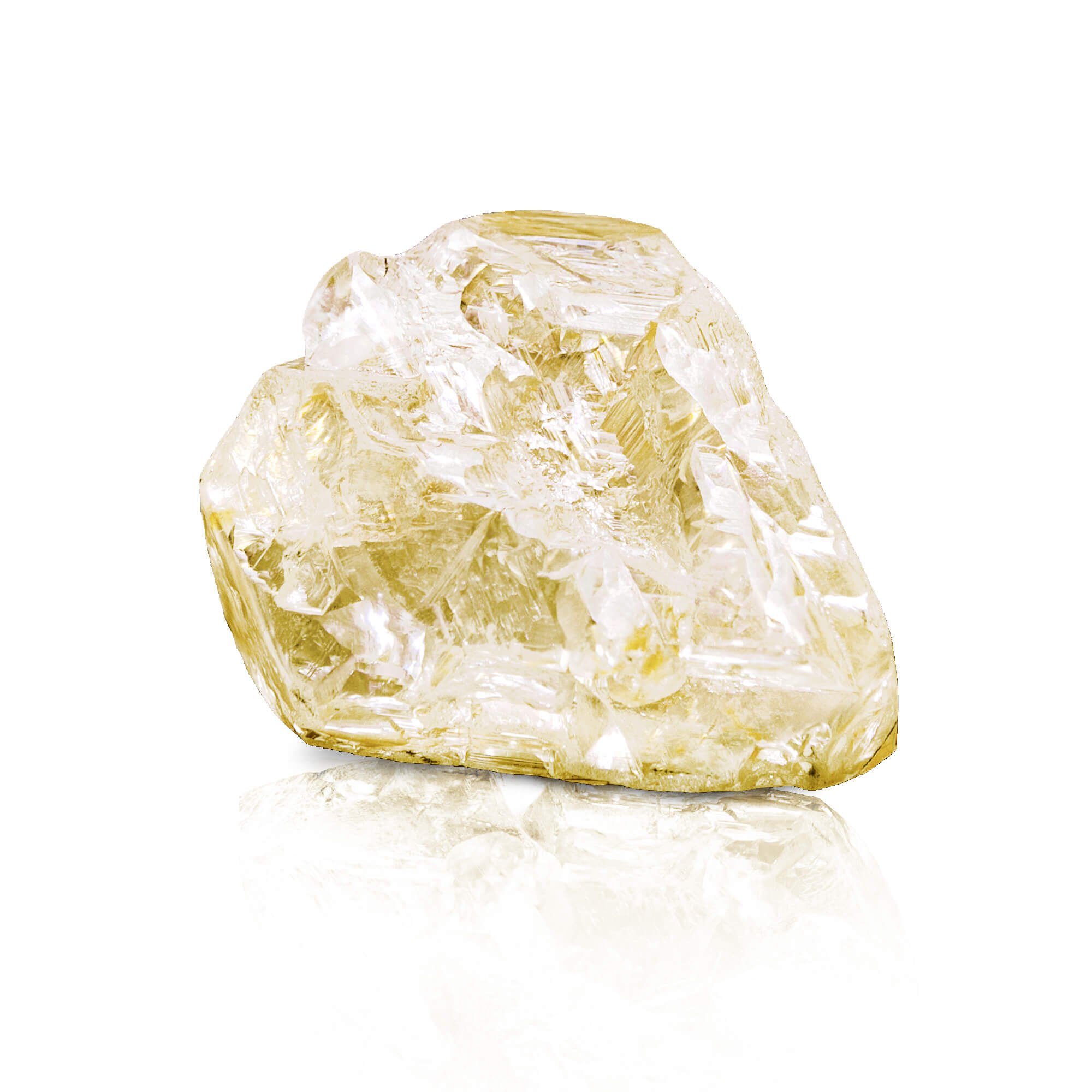 The rough stone of the 709 carat Peace Diamond acquired by Graff