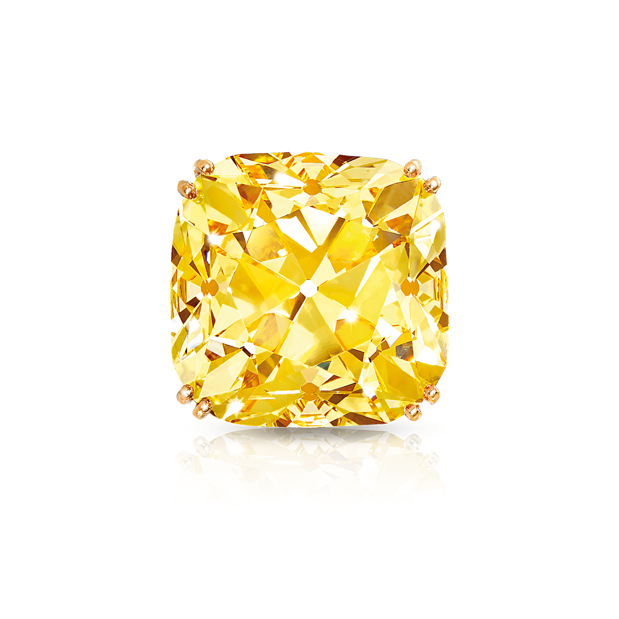 The Graff Sunflower, a 107.46 carat Fancy Yellow diamond