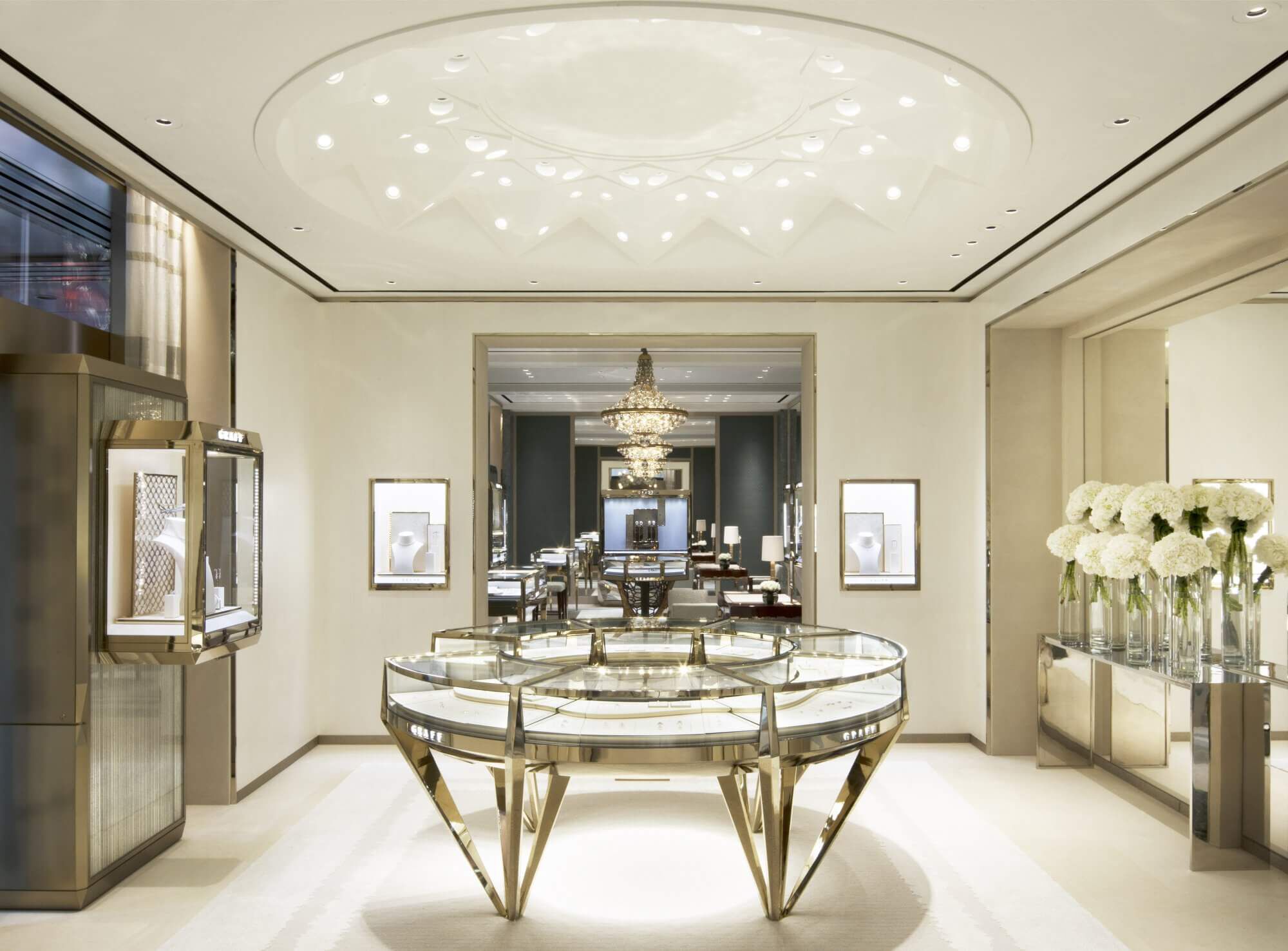 The Graff New Flagship Store in Hong Kong Central the Bridal Jewellery Room