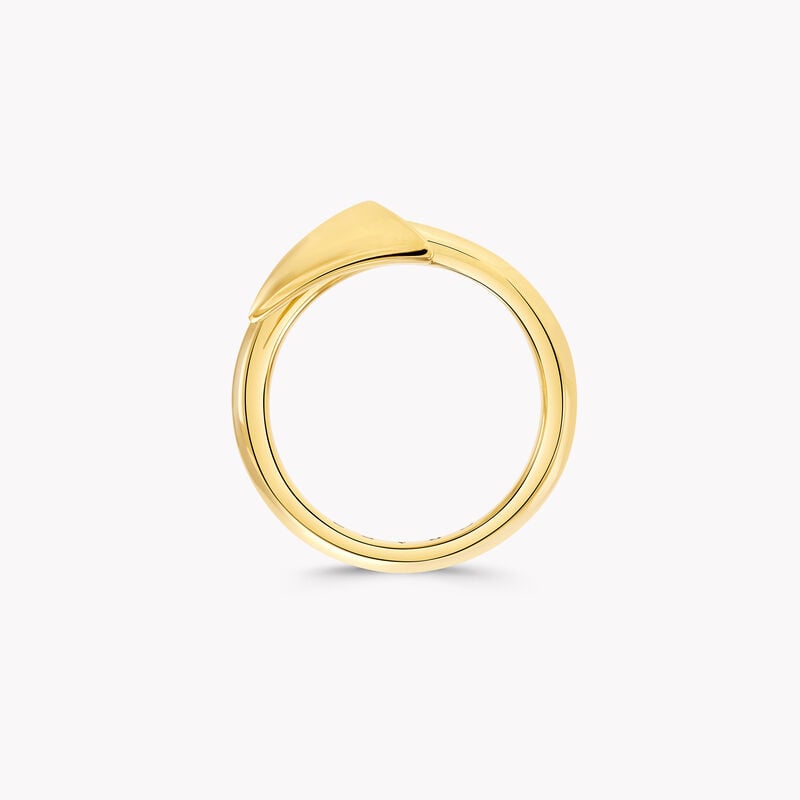Follow Me Ring set with a Trio of Pav&eacute; Diamonds