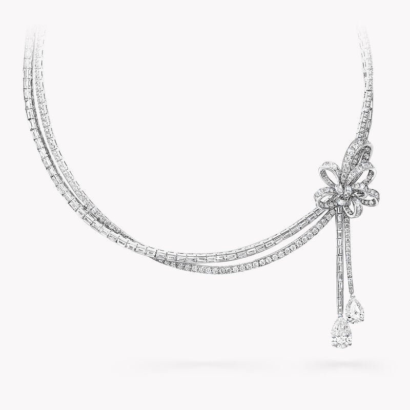 Tilda's Bow Double Strand Diamond High Jewellery Necklace