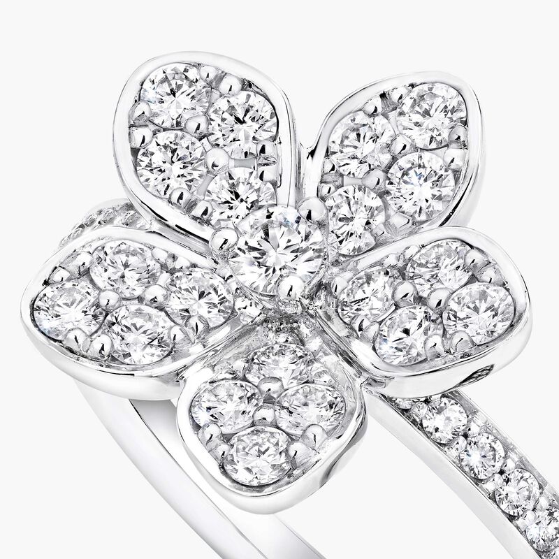 Wild Flower Pavé Diamond Ring, , hi-res