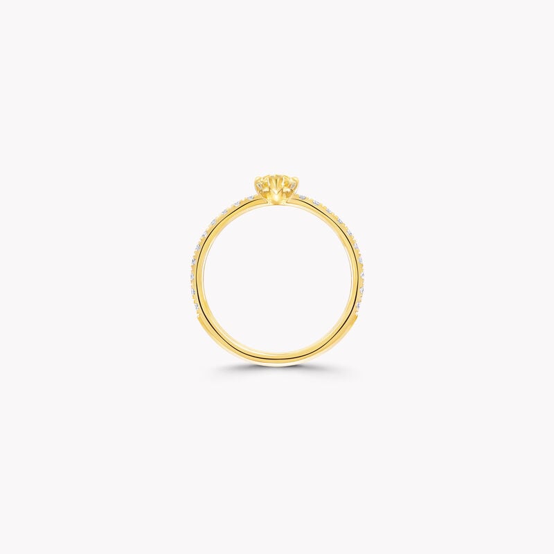 Foufou Pear Yellow Diamond Ring