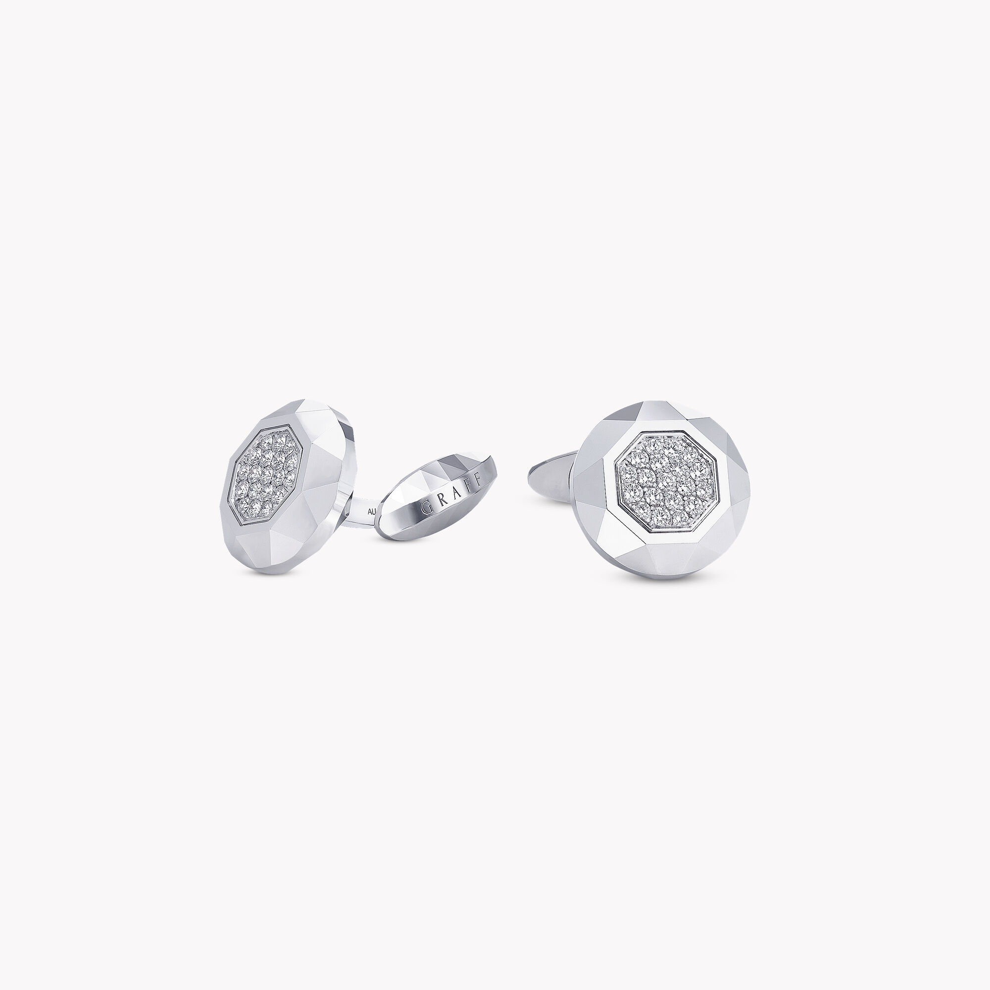 Faceted Diamond Cufflinks — RCF226