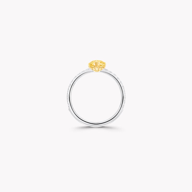 Foufou Pear Yellow Diamond Ring