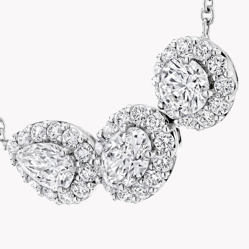 Icon Three Stone Diamond Necklace
