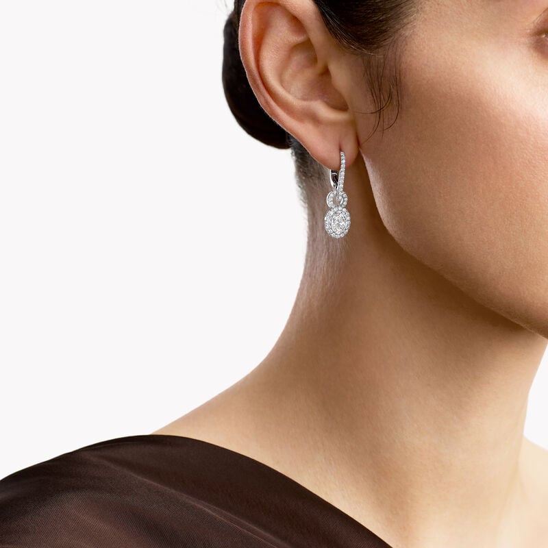 Icon 8 Oval Diamond Earrings