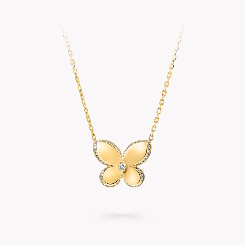 Pav&eacute; Butterfly Pendant