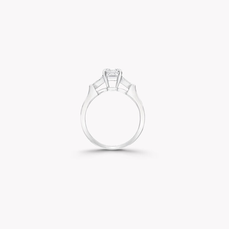 Promise Square Emerald Cut Diamond Engagement Ring