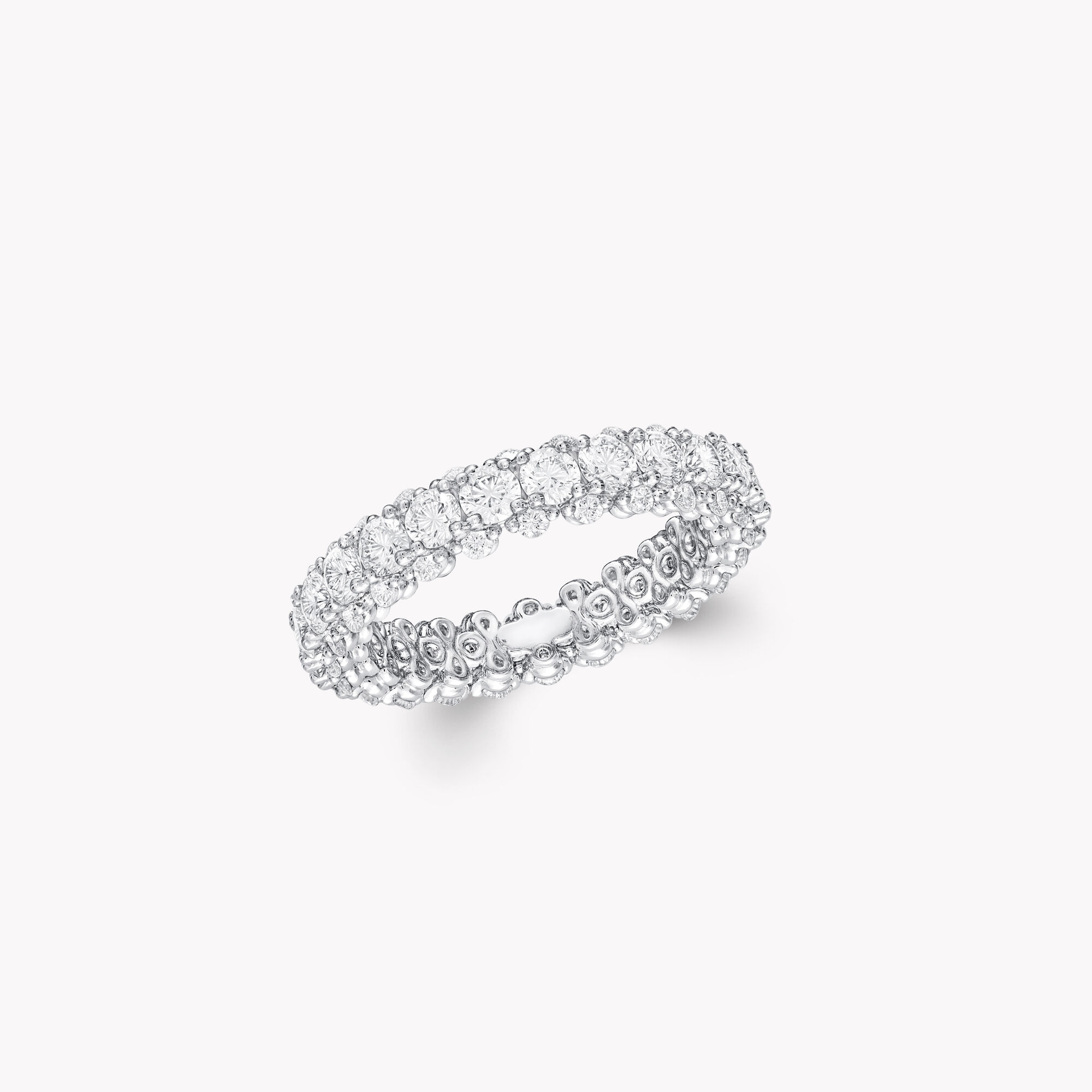 Triple Row Diamond Eternity Ring
