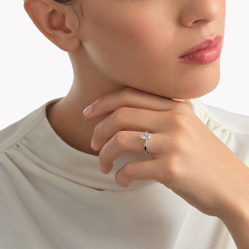 Paragon Oval Diamond Engagement Ring