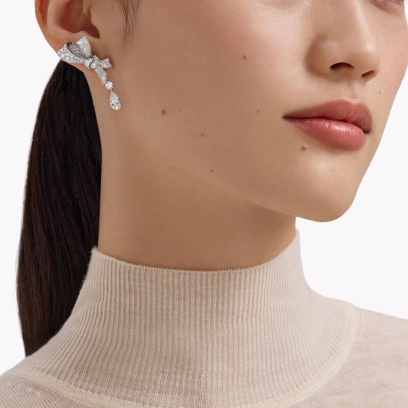 Tilda&rsquo;s Bow Diamond Drop Earrings