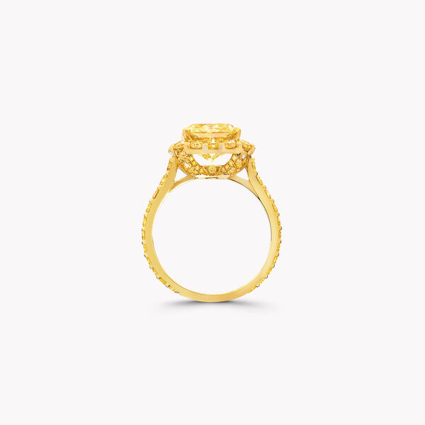 Bague de fiançailles en diamants jaunes taille radiant Icon, , hi-res