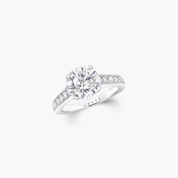 Flame圓形鑽石訂婚戒指, , hi-res