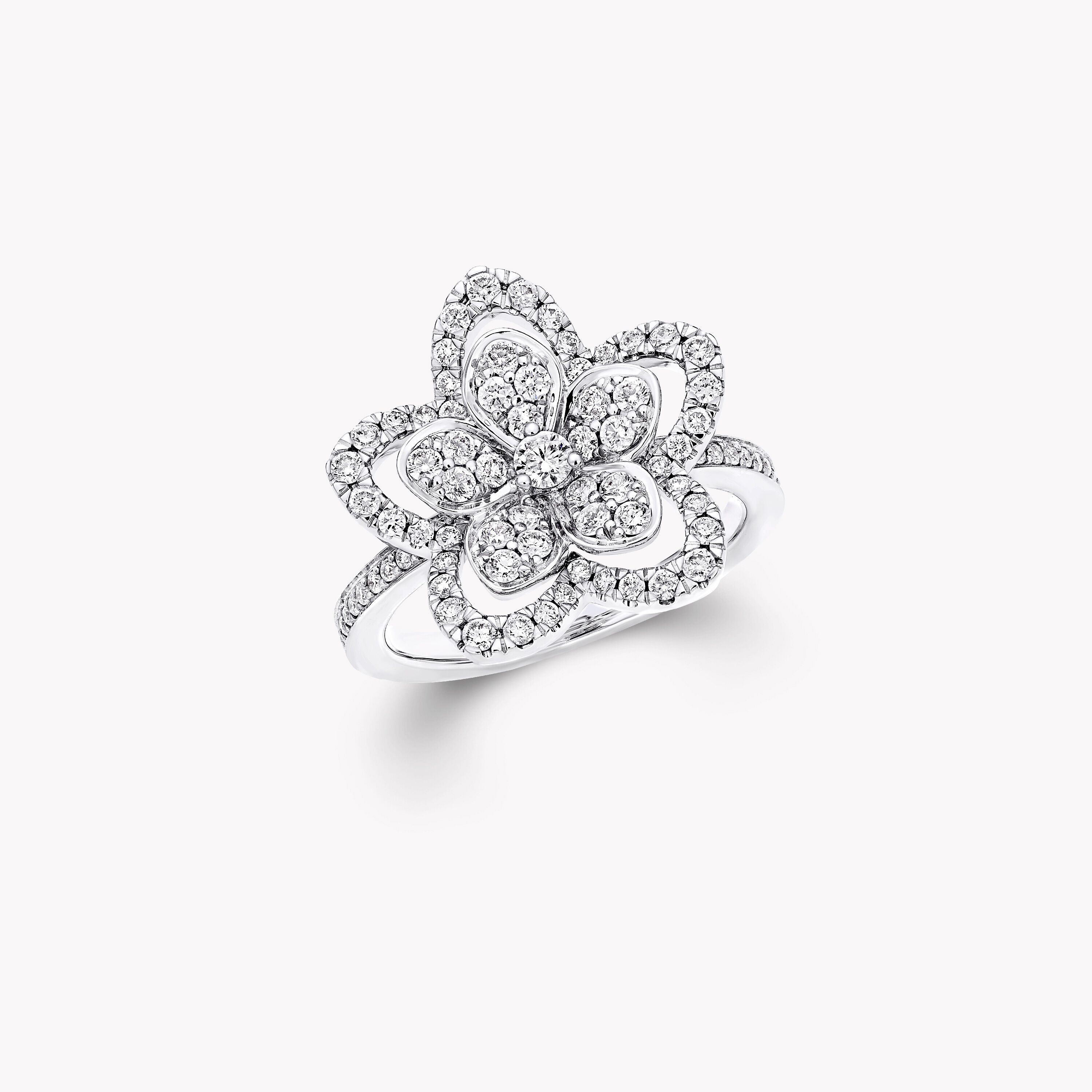 Wild Flower diamond ring, Diamond | Graff