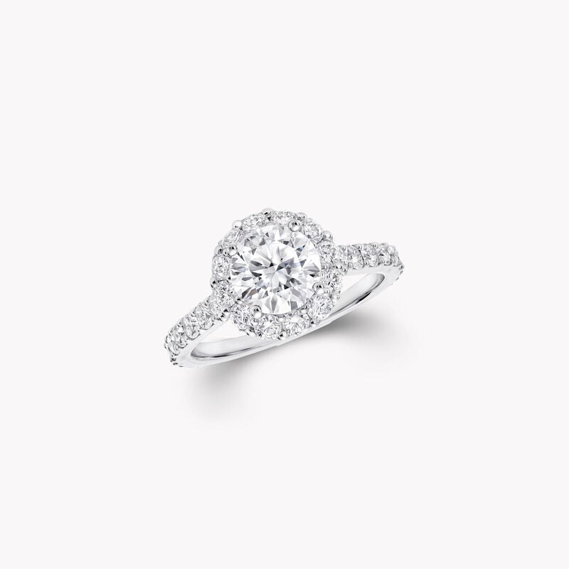 Icon圆形钻石订婚戒指