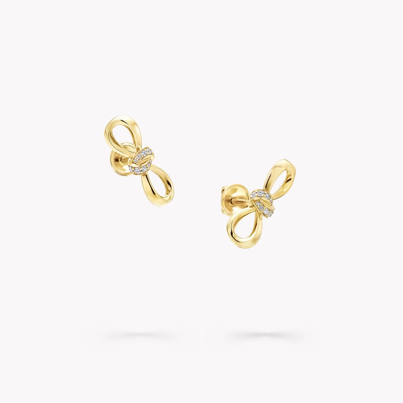 Tilda's Bow Diamond Link Earrings
