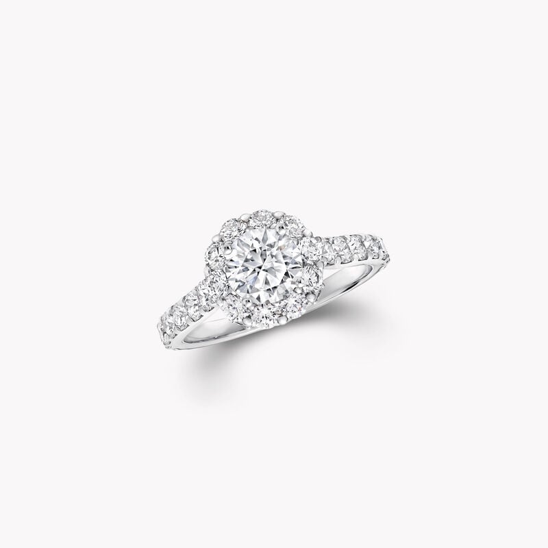 Icon圓形鑽石訂婚戒指