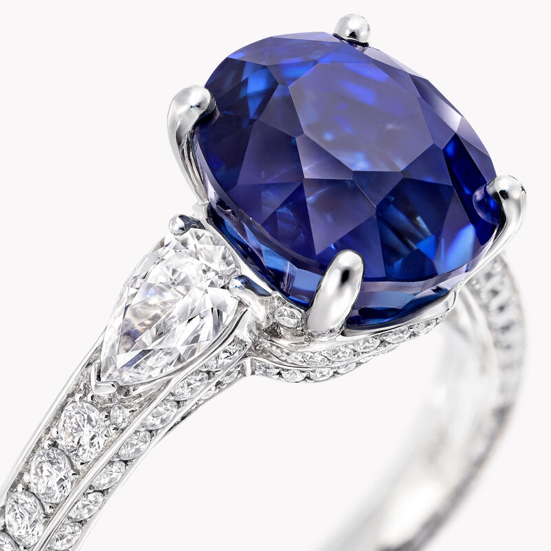 6.42 ct cushion cut burmese sapphire | graff