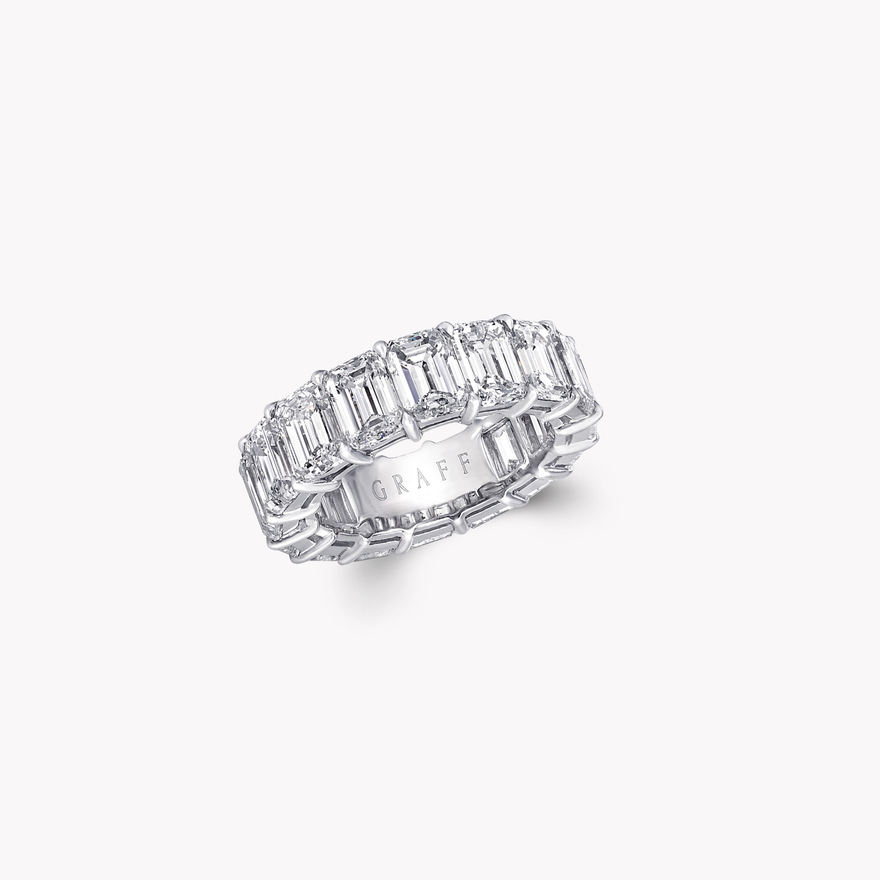天然 ダイヤモンド 0.50×0.07 GIA エメラルドカットE-SI2￼ エメラルドカットダイヤモンド ウェディングバンド, プラチナ、0.50